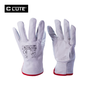 GUANTE CUERO BLANCO CLUTE