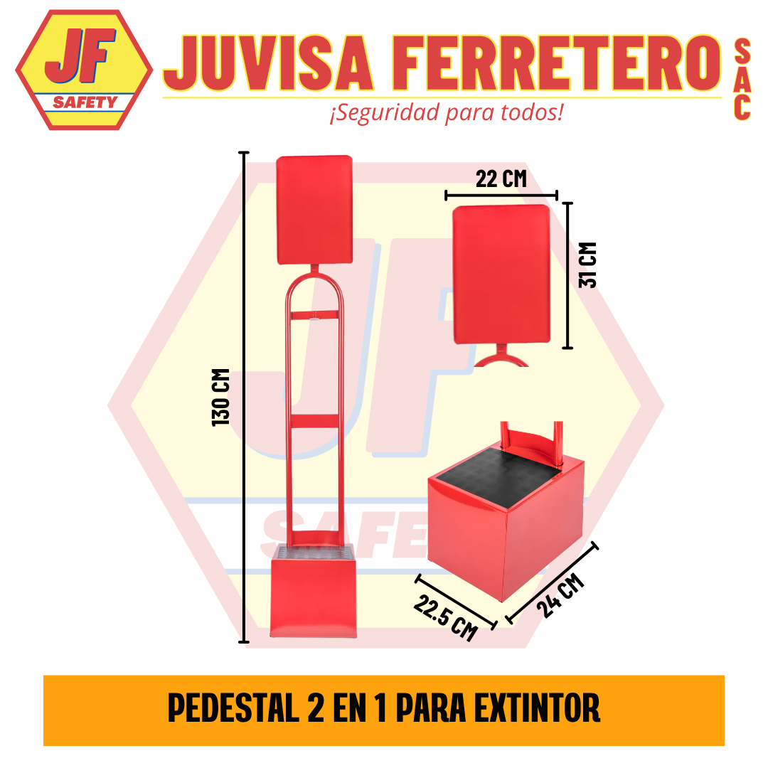 PEDESTAL PARA EXTINTOR 2 EN 1 - Imagen 2