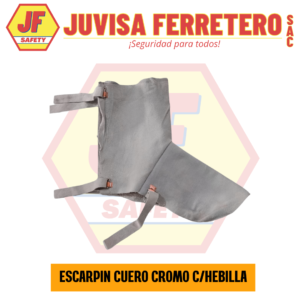 ESCARPIN CUERO CROMO CON HEBILLA