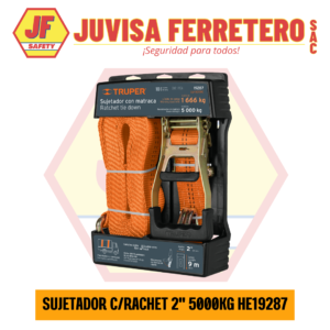 SUJETADOR C/RATCHET 2" X 9M - 5000KG HE19287