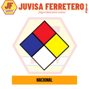 SEÑAL VINIL ROMBO COLORES 30x30