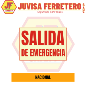 SEÑAL VINIL FOTOLUMINISCENTE SALIDA DE EMERGENCIA 20x30