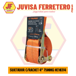 SUJETADOR C/RATCHET 4" X 9M - 7500KG HE10314