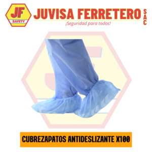 CUBRE ZAPATOS DESCARTABLE ANTIDESLIZANTE CELESTE (BOLSA X100)