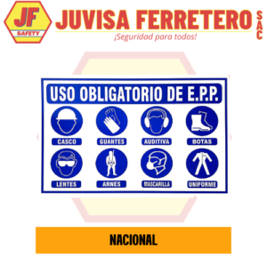 SEÑAL VINIL CELTEX USO OBLIGATORIO DE EPPS 40x60