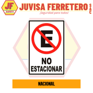 SEÑAL VINIL CELTEX PROHIBIDO ESTACIONARSE 60x40