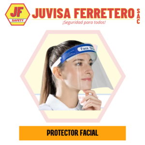 PROTECTOR FACIAL FACE SHIELD VINCHA AZUL