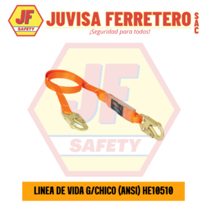 LINEA DE VIDA SIMPLE GANCHO CHICO (ANSI) HE10510  (TRUPER)